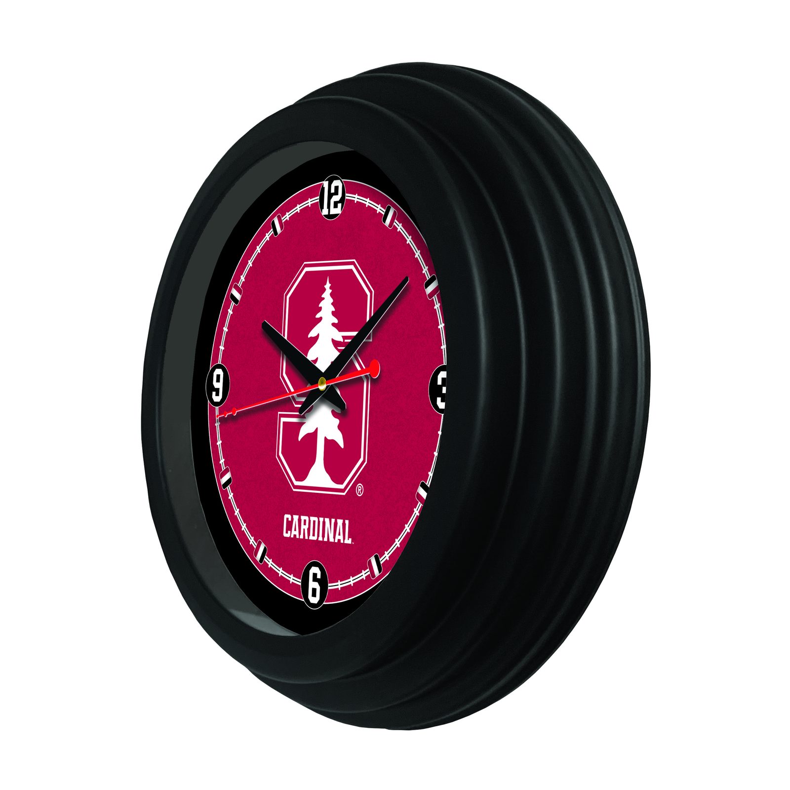 Stanford University 15-Inch Wall Clock in Black 2 Stanford University 15-Inch Wall Clock in Black - Image 2