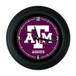 Texas A&M 15-Inch Wall Clock in Black 3 Texas A&M 15-Inch Wall Clock in Black