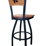Kansas State University 36-Inch Swivel Extra Tall Bar Stool w/ Black Wrinkle Finish, Solid Wood Back, Solid Maple Wood Seat 7 Kansas State University 36-Inch Swivel Extra Tall Bar Stool w/ Black Wrinkle Finish, Solid Wood Back, Solid Maple Wood Seat