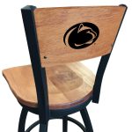 Pennsylvania State University 36-Inch Swivel Extra Tall Bar Stool w/ Black Wrinkle Finish, Solid Wood Back, Solid Maple Wood Seat 6 Pennsylvania State University 36-Inch Swivel Extra Tall Bar Stool w/ Black Wrinkle Finish, Solid Wood Back, Solid Maple Wood Seat