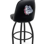 Gonzaga University 36-Inch Swivel Extra Tall Bar Stool w/ Black Wrinkle Finish, Padded Back, 4-Inch Cushion Seat 5 Gonzaga University 36-Inch Swivel Extra Tall Bar Stool w/ Black Wrinkle Finish, Padded Back, 4-Inch Cushion Seat