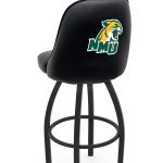 Northern Michigan University 36-Inch Swivel Extra Tall Bar Stool w/ Black Wrinkle Finish, Padded Back, 4-Inch Cushion Seat 5 Northern Michigan University 36-Inch Swivel Extra Tall Bar Stool w/ Black Wrinkle Finish, Padded Back, 4-Inch Cushion Seat