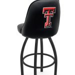 Texas Tech University 36-Inch Swivel Extra Tall Bar Stool w/ Black Wrinkle Finish, Padded Back, 4-Inch Cushion Seat 5 Texas Tech University 36-Inch Swivel Extra Tall Bar Stool w/ Black Wrinkle Finish, Padded Back, 4-Inch Cushion Seat