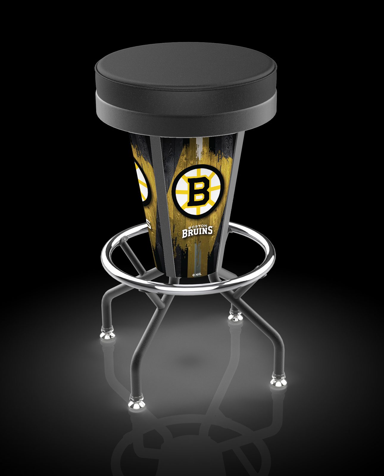 Boston Bruins 30-Inch Lighted Bar Stool 2 Boston Bruins 30-Inch Lighted Bar Stool - Image 2