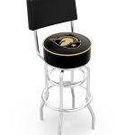 US Military Academy 25-Inch Swivel Counter Stool w/ Chrome Finish, Double-Ring Base, Cushioned Back, 5-Inch Cushion Seat 4 US Military Academy 25-Inch Swivel Counter Stool w/ Chrome Finish, Double-Ring Base, Cushioned Back, 5-Inch Cushion Seat