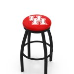 University of Houston 36-Inch Swivel Backless Extra Tall Bar Stool w/ Black Wrinkle Finish, Single-Ring Base, 2-Inch Black Wrinkle Ring, 2.5-Inch Cushion Seat 3 University of Houston 36-Inch Swivel Backless Extra Tall Bar Stool w/ Black Wrinkle Finish, Single-Ring Base, 2-Inch Black Wrinkle Ring, 2.5-Inch Cushion Seat