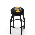 University of Idaho 36-Inch Swivel Backless Extra Tall Bar Stool w/ Black Wrinkle Finish, Single-Ring Base, 2-Inch Black Wrinkle Ring, 2.5-Inch Cushion Seat 3 University of Idaho 36-Inch Swivel Backless Extra Tall Bar Stool w/ Black Wrinkle Finish, Single-Ring Base, 2-Inch Black Wrinkle Ring, 2.5-Inch Cushion Seat