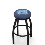 University of North Carolina 36-Inch Swivel Backless Extra Tall Bar Stool w/ Black Wrinkle Finish, Single-Ring Base, 2-Inch Black Wrinkle Ring, 2.5-Inch Cushion Seat 3 University of North Carolina 36-Inch Swivel Backless Extra Tall Bar Stool w/ Black Wrinkle Finish, Single-Ring Base, 2-Inch Black Wrinkle Ring, 2.5-Inch Cushion Seat