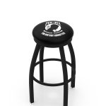 POW/MIA 36-Inch Swivel Backless Extra Tall Bar Stool w/ Black Wrinkle Finish, Single-Ring Base, 2-Inch Black Wrinkle Ring, 2.5-Inch Cushion Seat 3 POW/MIA 36-Inch Swivel Backless Extra Tall Bar Stool w/ Black Wrinkle Finish, Single-Ring Base, 2-Inch Black Wrinkle Ring, 2.5-Inch Cushion Seat