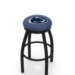 Pennsylvania State University 36-Inch Swivel Backless Extra Tall Bar Stool w/ Black Wrinkle Finish, Single-Ring Base, 2-Inch Black Wrinkle Ring, 2.5-Inch Cushion Seat 3 Pennsylvania State University 36-Inch Swivel Backless Extra Tall Bar Stool w/ Black Wrinkle Finish, Single-Ring Base, 2-Inch Black Wrinkle Ring, 2.5-Inch Cushion Seat