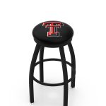 Texas Tech University 36-Inch Swivel Backless Extra Tall Bar Stool w/ Black Wrinkle Finish, Single-Ring Base, 2-Inch Black Wrinkle Ring, 2.5-Inch Cushion Seat 3 Texas Tech University 36-Inch Swivel Backless Extra Tall Bar Stool w/ Black Wrinkle Finish, Single-Ring Base, 2-Inch Black Wrinkle Ring, 2.5-Inch Cushion Seat