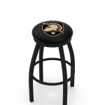 US Military Academy 25-Inch Swivel Backless Counter Stool w/ Black Wrinkle Finish, Single-Ring Base, 2-Inch Black Wrinkle Ring, 2.5-Inch Cushion Seat 3 US Military Academy 25-Inch Swivel Backless Counter Stool w/ Black Wrinkle Finish, Single-Ring Base, 2-Inch Black Wrinkle Ring, 2.5-Inch Cushion Seat