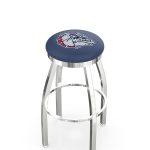 Gonzaga University 25-Inch Swivel Backless Counter Stool w/ Chrome Finish, Single-Ring Base, 2-Inch Chrome Ring, 2.5-Inch Cushion Seat 3 Gonzaga University 25-Inch Swivel Backless Counter Stool w/ Chrome Finish, Single-Ring Base, 2-Inch Chrome Ring, 2.5-Inch Cushion Seat