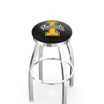 University of Idaho 36-Inch Swivel Backless Extra Tall Bar Stool w/ Chrome Finish, Single-Ring Base, 2-Inch Chrome Ring, 2.5-Inch Cushion Seat 3 University of Idaho 36-Inch Swivel Backless Extra Tall Bar Stool w/ Chrome Finish, Single-Ring Base, 2-Inch Chrome Ring, 2.5-Inch Cushion Seat