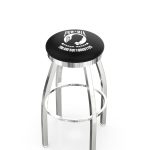POW/MIA 36-Inch Swivel Backless Extra Tall Bar Stool w/ Chrome Finish, Single-Ring Base, 2-Inch Chrome Ring, 2.5-Inch Cushion Seat 3 POW/MIA 36-Inch Swivel Backless Extra Tall Bar Stool w/ Chrome Finish, Single-Ring Base, 2-Inch Chrome Ring, 2.5-Inch Cushion Seat