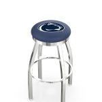 Pennsylvania State University 36-Inch Swivel Backless Extra Tall Bar Stool w/ Chrome Finish, Single-Ring Base, 2-Inch Chrome Ring, 2.5-Inch Cushion Seat 3 Pennsylvania State University 36-Inch Swivel Backless Extra Tall Bar Stool w/ Chrome Finish, Single-Ring Base, 2-Inch Chrome Ring, 2.5-Inch Cushion Seat