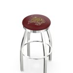 Texas State University 36-Inch Swivel Backless Extra Tall Bar Stool w/ Chrome Finish, Single-Ring Base, 2-Inch Chrome Ring, 2.5-Inch Cushion Seat 3 Texas State University 36-Inch Swivel Backless Extra Tall Bar Stool w/ Chrome Finish, Single-Ring Base, 2-Inch Chrome Ring, 2.5-Inch Cushion Seat