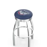 Gonzaga University 25-Inch Swivel Backless Counter Stool w/ Chrome Finish, Single-Ring Base, 2.75-Inch Chrome Ribbed Ring, 2.5-Inch Cushion Seat 3 Gonzaga University 25-Inch Swivel Backless Counter Stool w/ Chrome Finish, Single-Ring Base, 2.75-Inch Chrome Ribbed Ring, 2.5-Inch Cushion Seat
