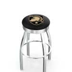 US Military Academy 25-Inch Swivel Backless Counter Stool w/ Chrome Finish, Single-Ring Base, 2.75-Inch Chrome Ribbed Ring, 2.5-Inch Cushion Seat 3 US Military Academy 25-Inch Swivel Backless Counter Stool w/ Chrome Finish, Single-Ring Base, 2.75-Inch Chrome Ribbed Ring, 2.5-Inch Cushion Seat