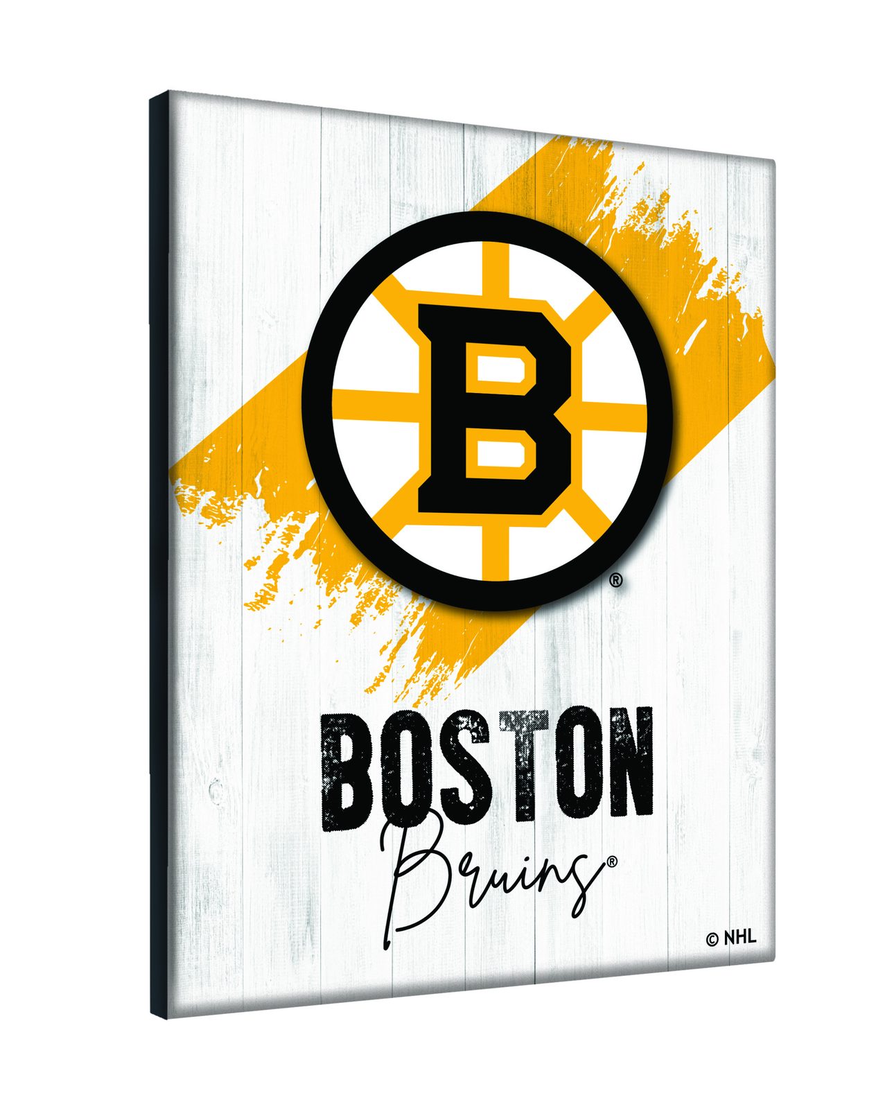 Boston Bruins 15x20 Logo Canvas Wall Art (Portrait) 2 Boston Bruins 15x20 Logo Canvas Wall Art (Portrait) - Image 2
