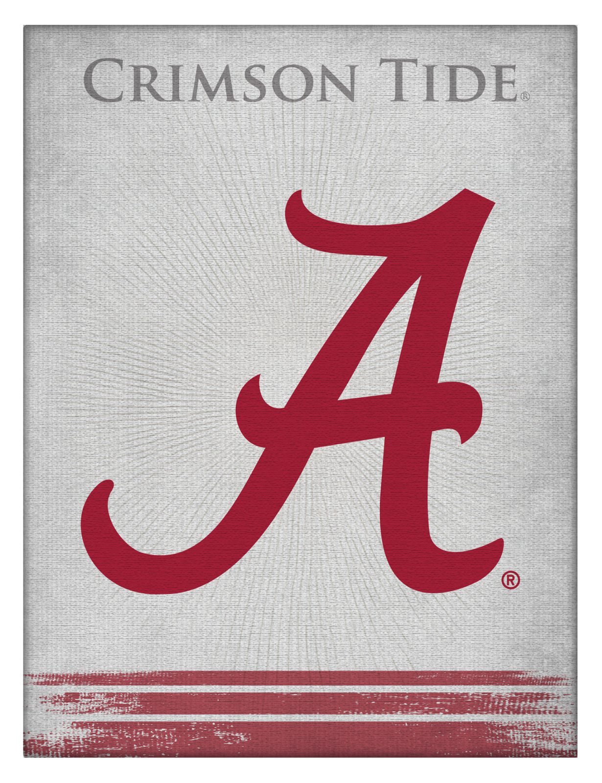 University of Alabama (Script A) 15x20 Logo Canvas Wall Art 1 University of Alabama (Script A) 15x20 Logo Canvas Wall Art