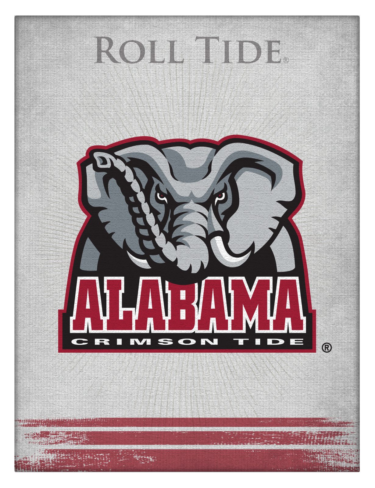 University of Alabama (Elephant) 15x20 Logo Canvas Wall Art 1 University of Alabama (Elephant) 15x20 Logo Canvas Wall Art