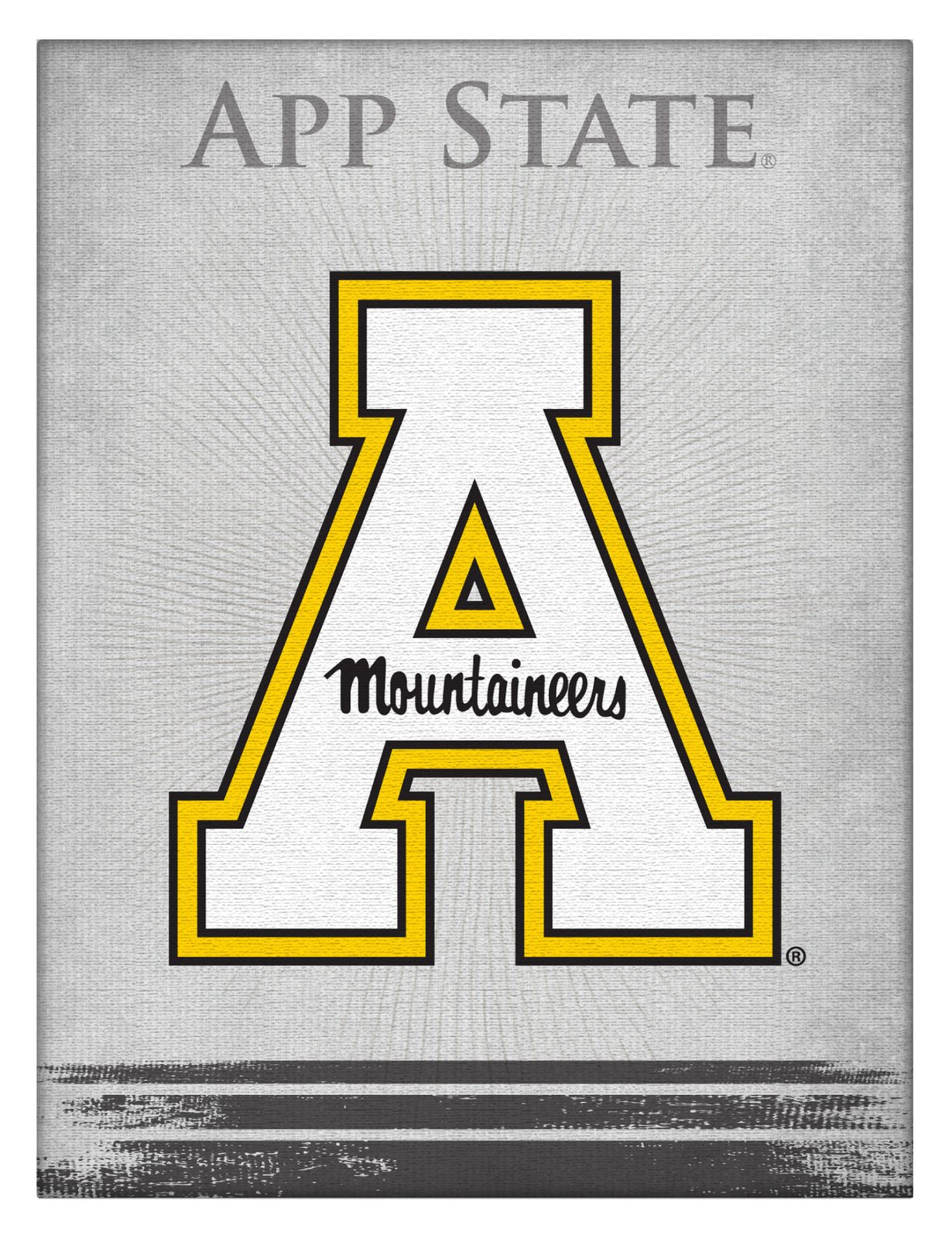 Appalachian State University 15x20 Logo Canvas Wall Art 1 Appalachian State University 15x20 Logo Canvas Wall Art