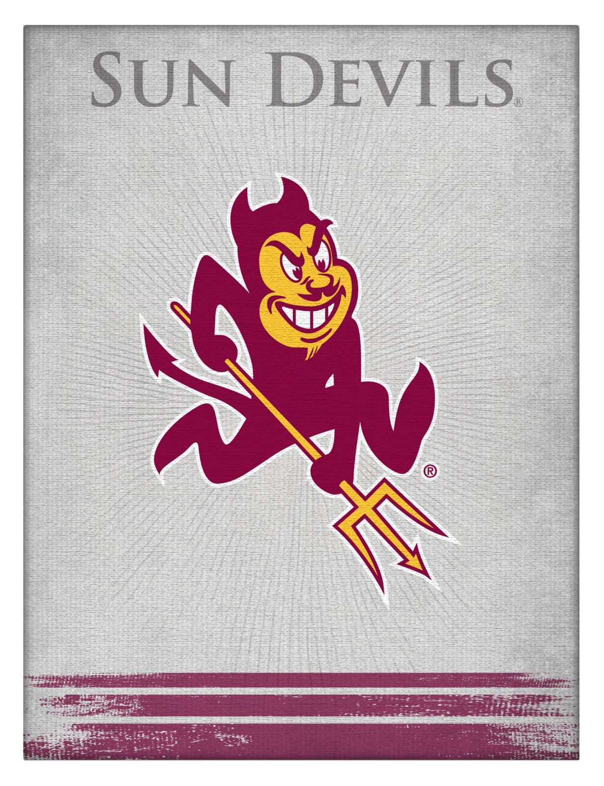 Arizona State University (Sparky) 15x20 Logo Canvas Wall Art 1 Arizona State University (Sparky) 15x20 Logo Canvas Wall Art