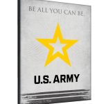 United States Army 24x32 Logo Canvas Wall Art 4 United States Army 24x32 Logo Canvas Wall Art