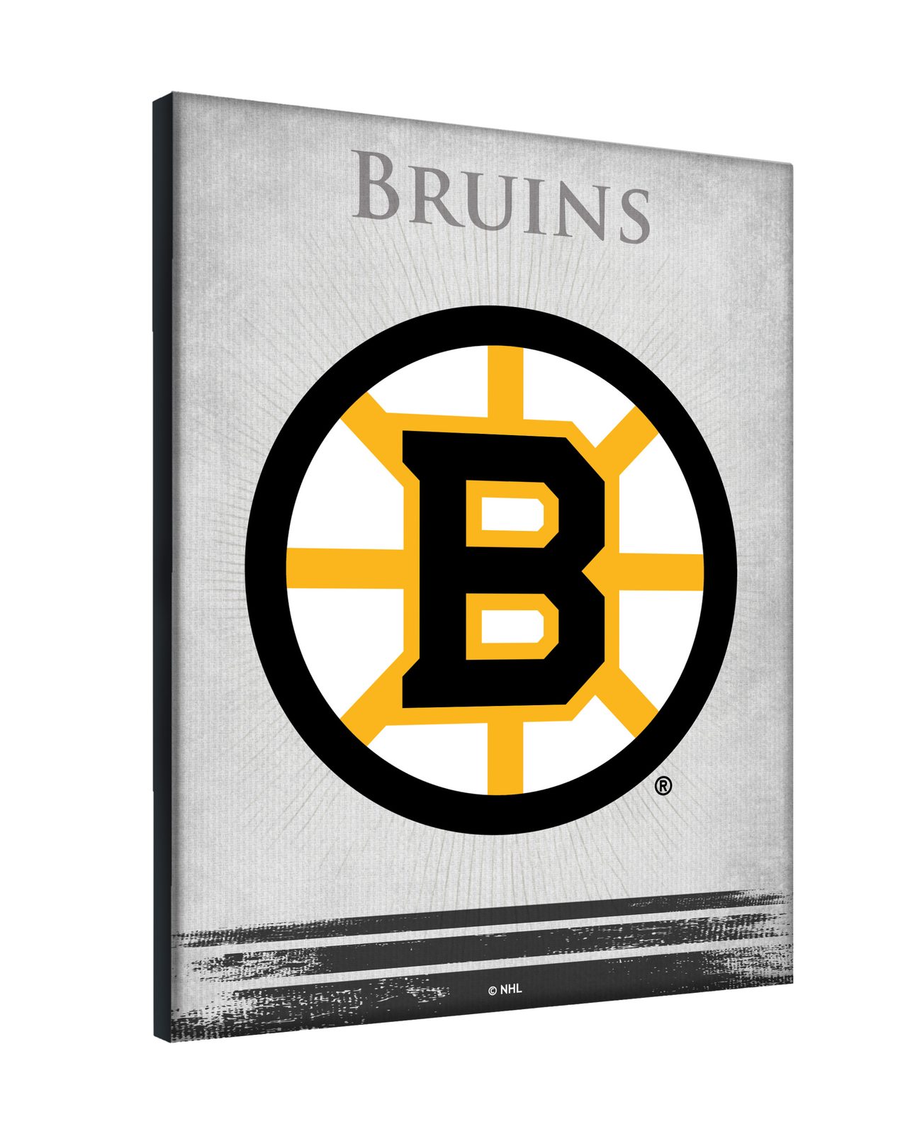Boston Bruins 24x32 Logo Canvas Wall Art 2 Boston Bruins 24x32 Logo Canvas Wall Art - Image 2