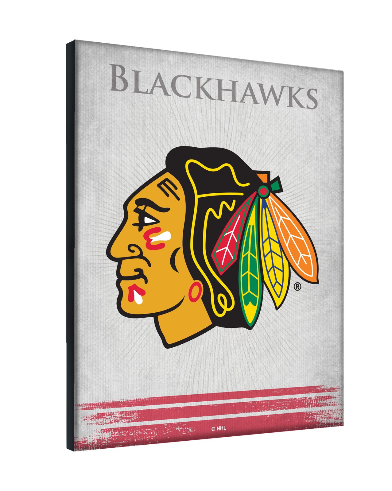 Chicago Blackhawks 15x20 Logo Canvas Wall Art 2 Chicago Blackhawks 15x20 Logo Canvas Wall Art - Image 2