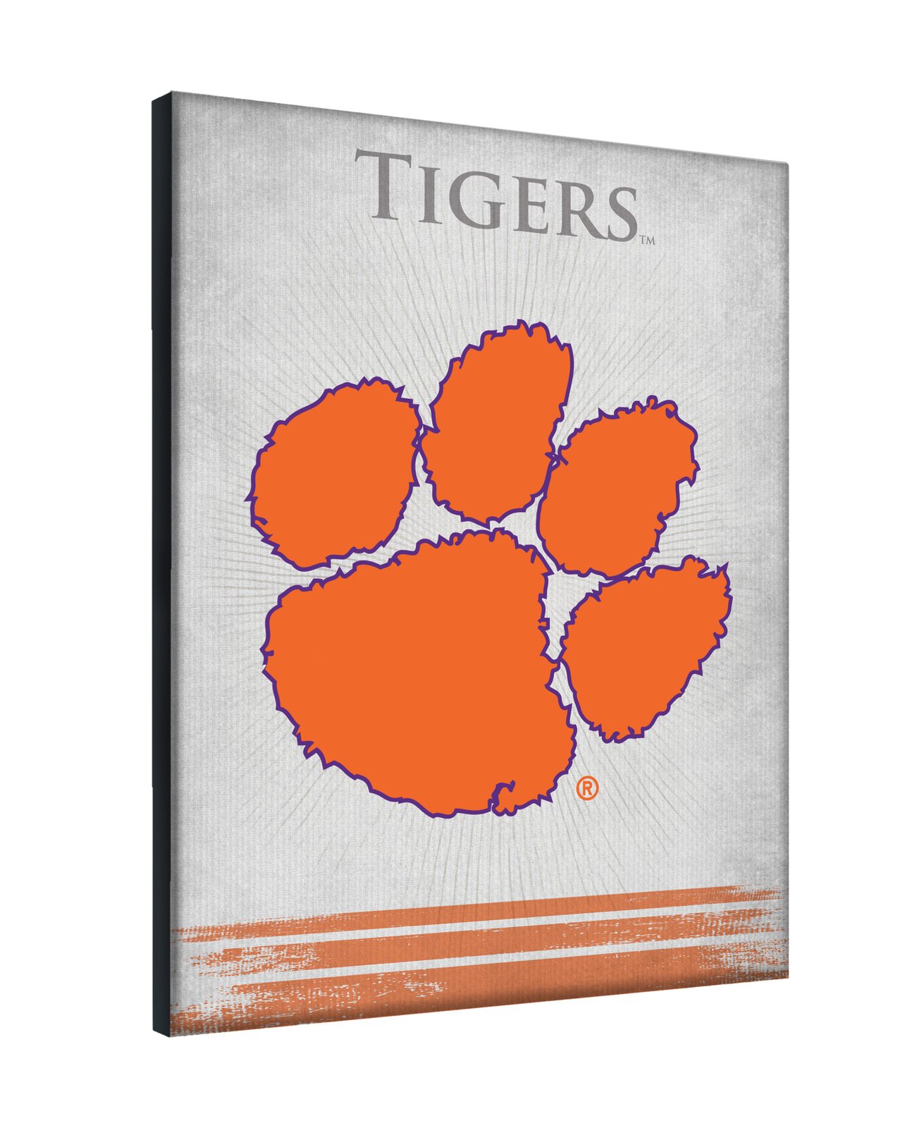 Clemson 15x20 Logo Canvas Wall Art 2 Clemson 15x20 Logo Canvas Wall Art - Image 2