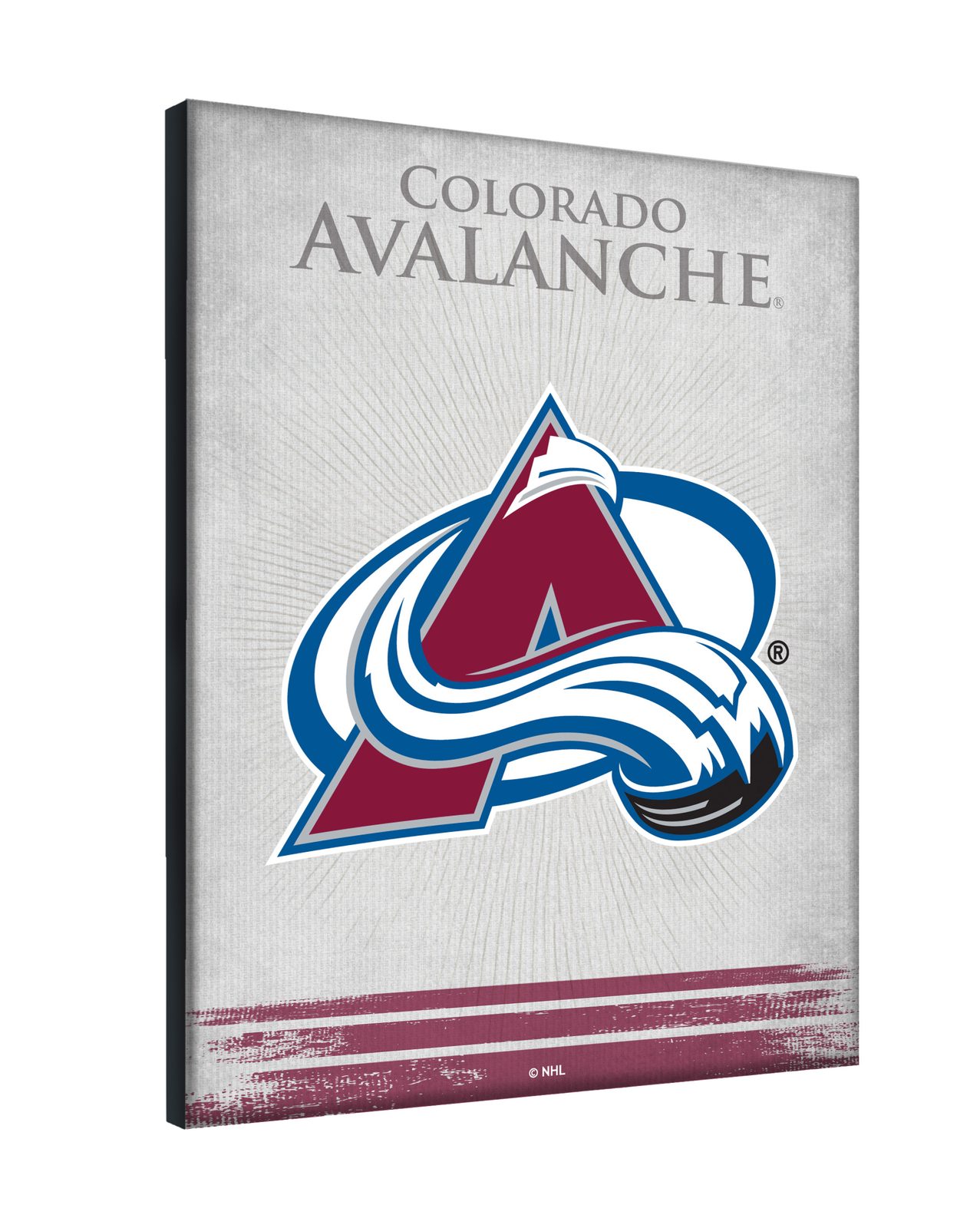 Colorado Avalanche 24x32 Logo Canvas Wall Art 2 Colorado Avalanche 24x32 Logo Canvas Wall Art - Image 2