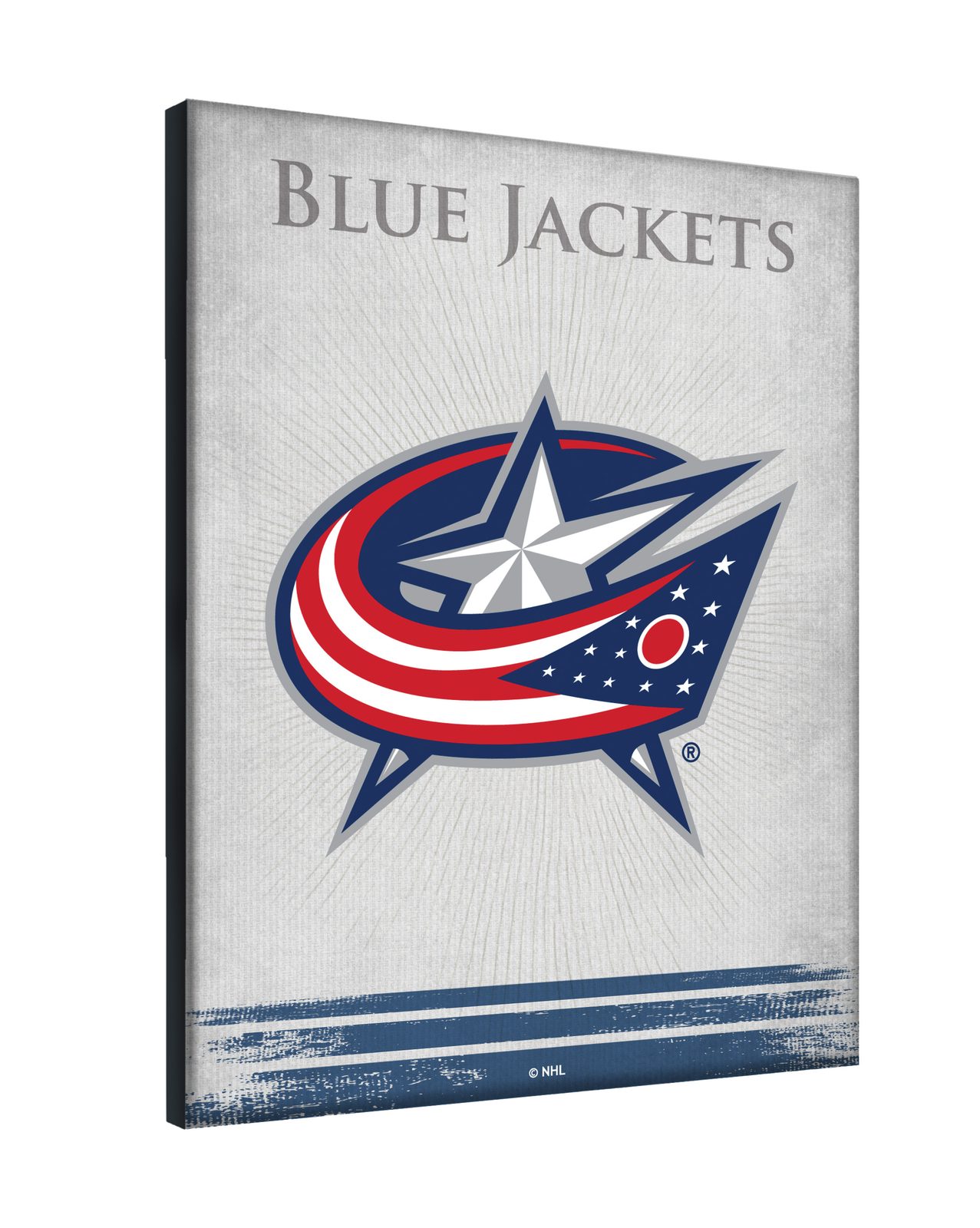 Columbus Blue Jackets 24x32 Logo Canvas Wall Art 2 Columbus Blue Jackets 24x32 Logo Canvas Wall Art - Image 2