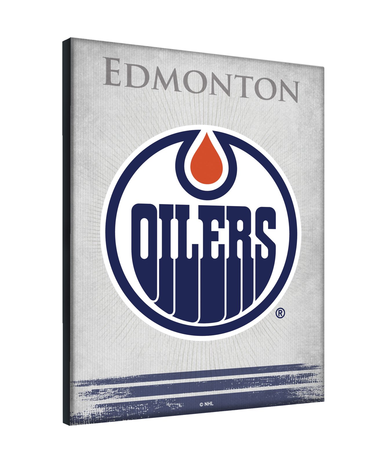 Edmonton Oilers 15x20 Logo Canvas Wall Art 2 Edmonton Oilers 15x20 Logo Canvas Wall Art - Image 2
