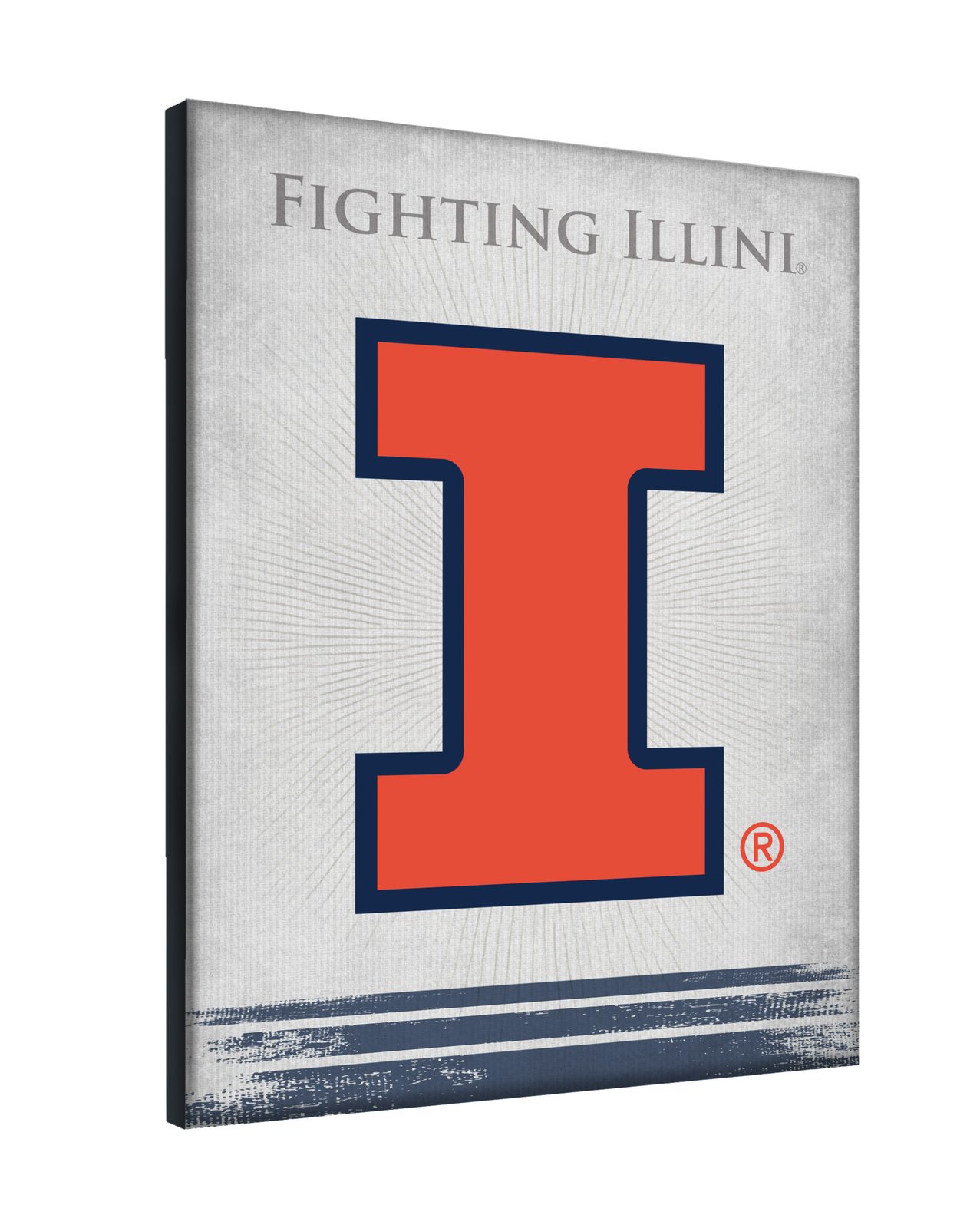 University of Illinois 15x20 Logo Canvas Wall Art 2 University of Illinois 15x20 Logo Canvas Wall Art - Image 2