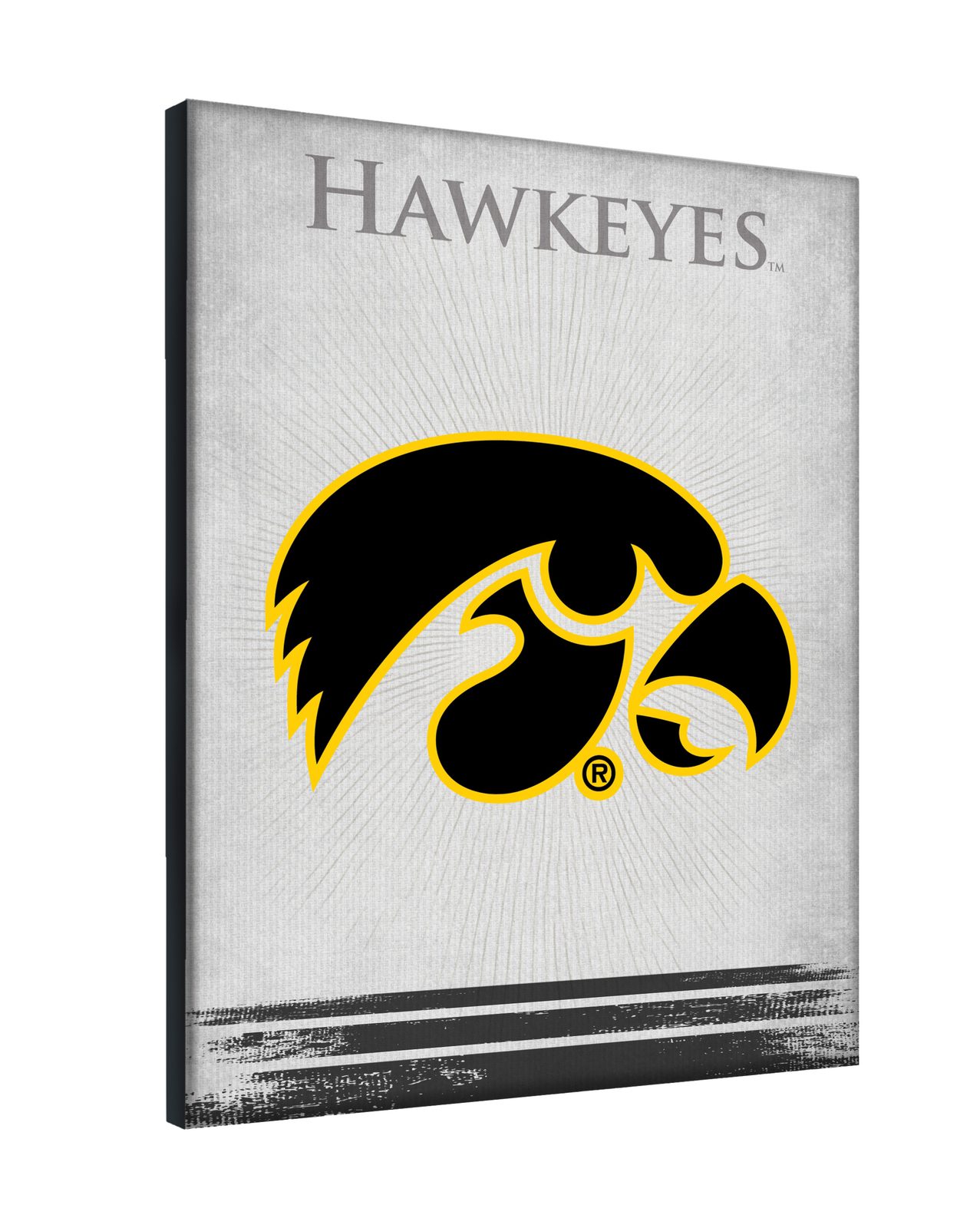University of Iowa 24x32 Logo Canvas Wall Art 2 University of Iowa 24x32 Logo Canvas Wall Art - Image 2