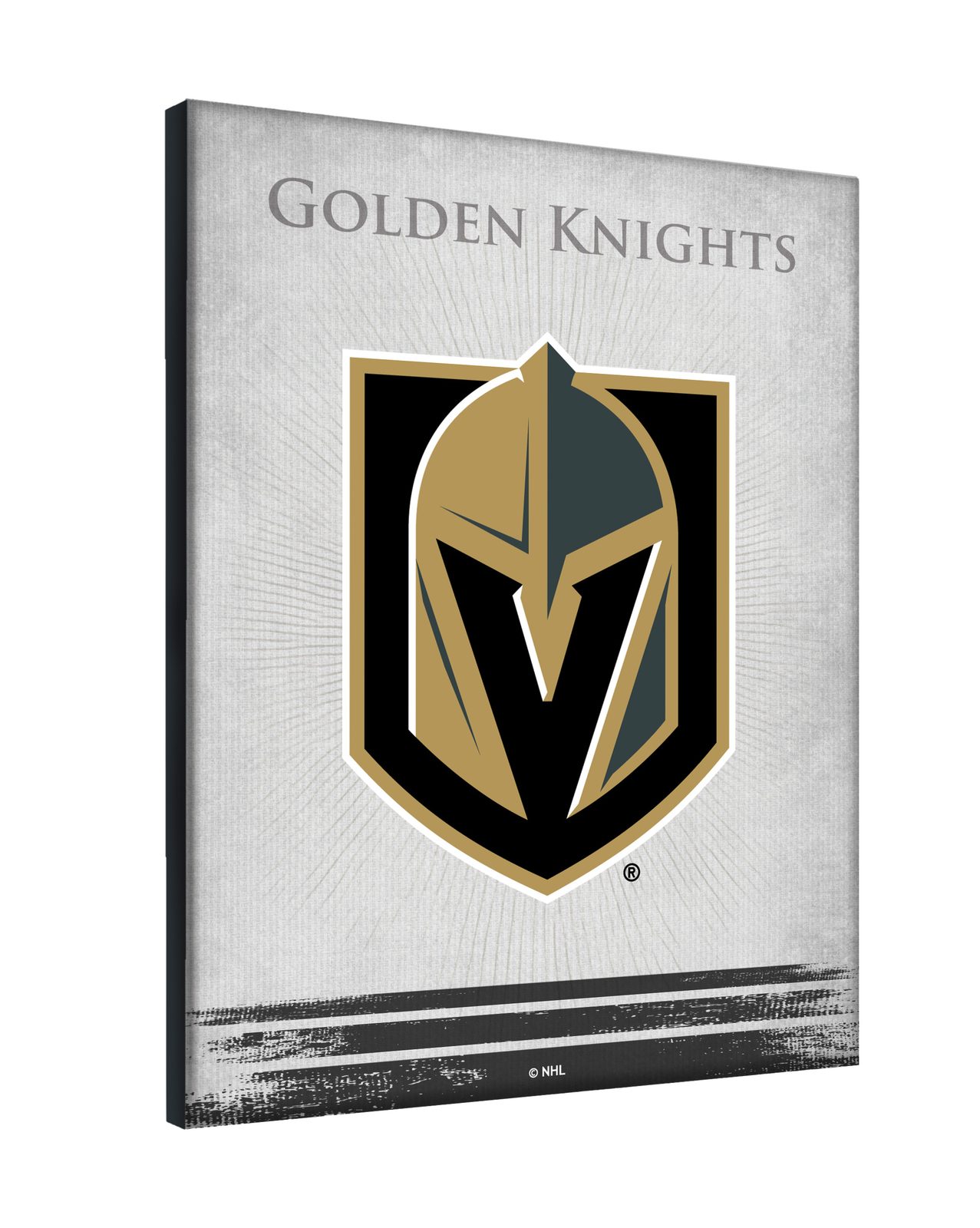 Vegas Golden Knights 24x32 Logo Canvas Wall Art 2 Vegas Golden Knights 24x32 Logo Canvas Wall Art - Image 2