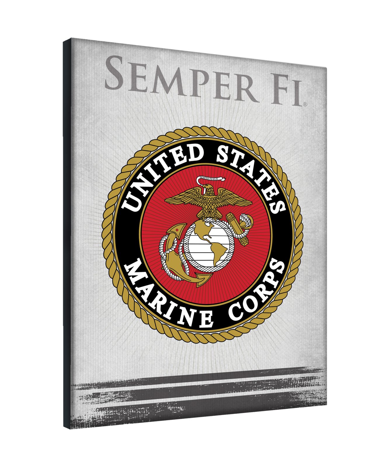 United States Marine Corps 24x32 Logo Canvas Wall Art 2 United States Marine Corps 24x32 Logo Canvas Wall Art - Image 2