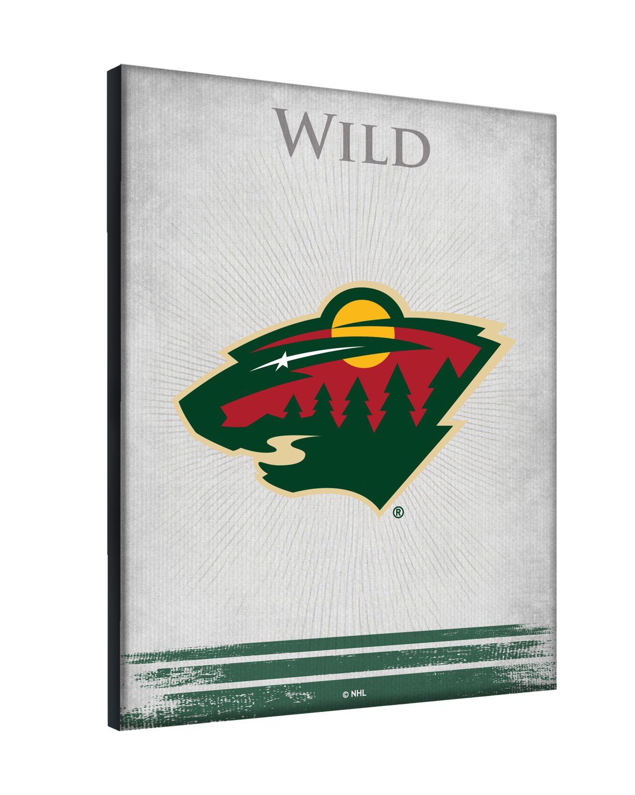 Minnesota Wild 15x20 Logo Canvas Wall Art 2 Minnesota Wild 15x20 Logo Canvas Wall Art - Image 2