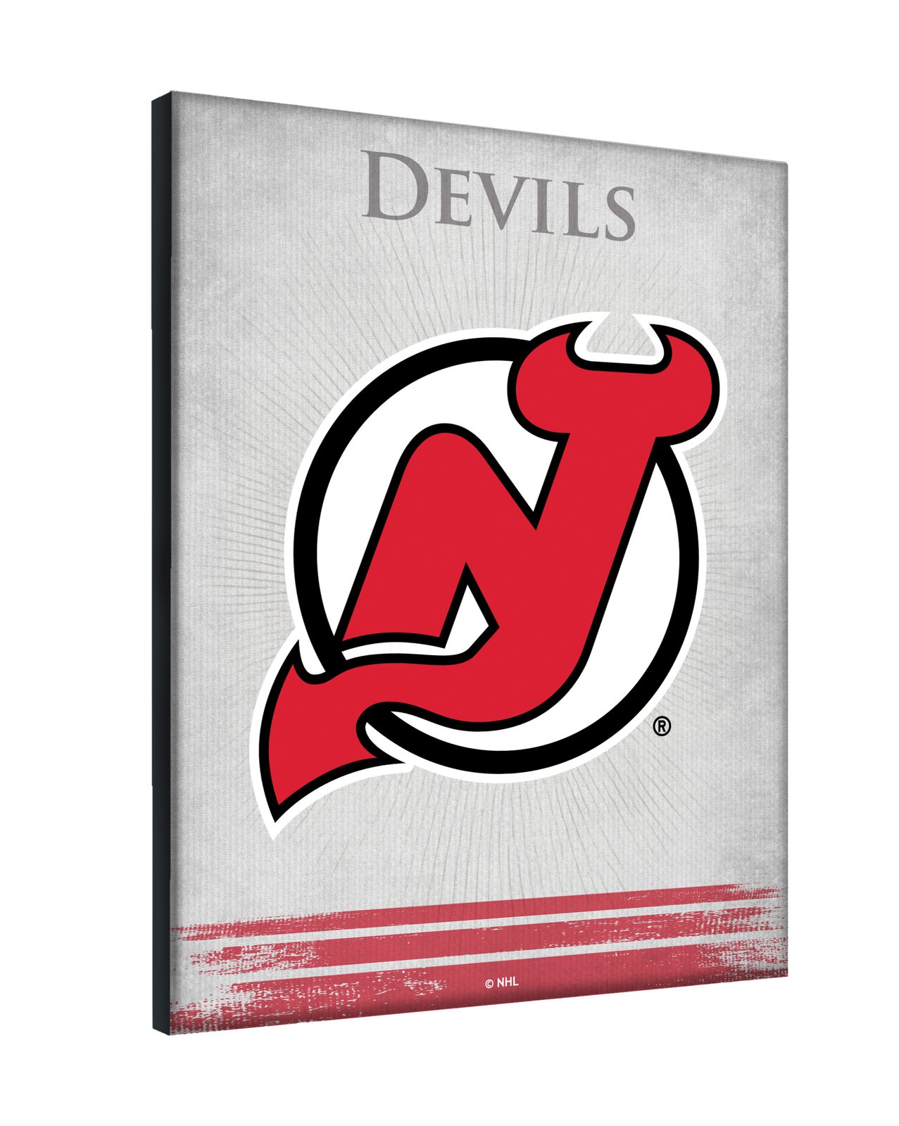 New Jersey Devils 24x32 Logo Canvas Wall Art 2 New Jersey Devils 24x32 Logo Canvas Wall Art - Image 2