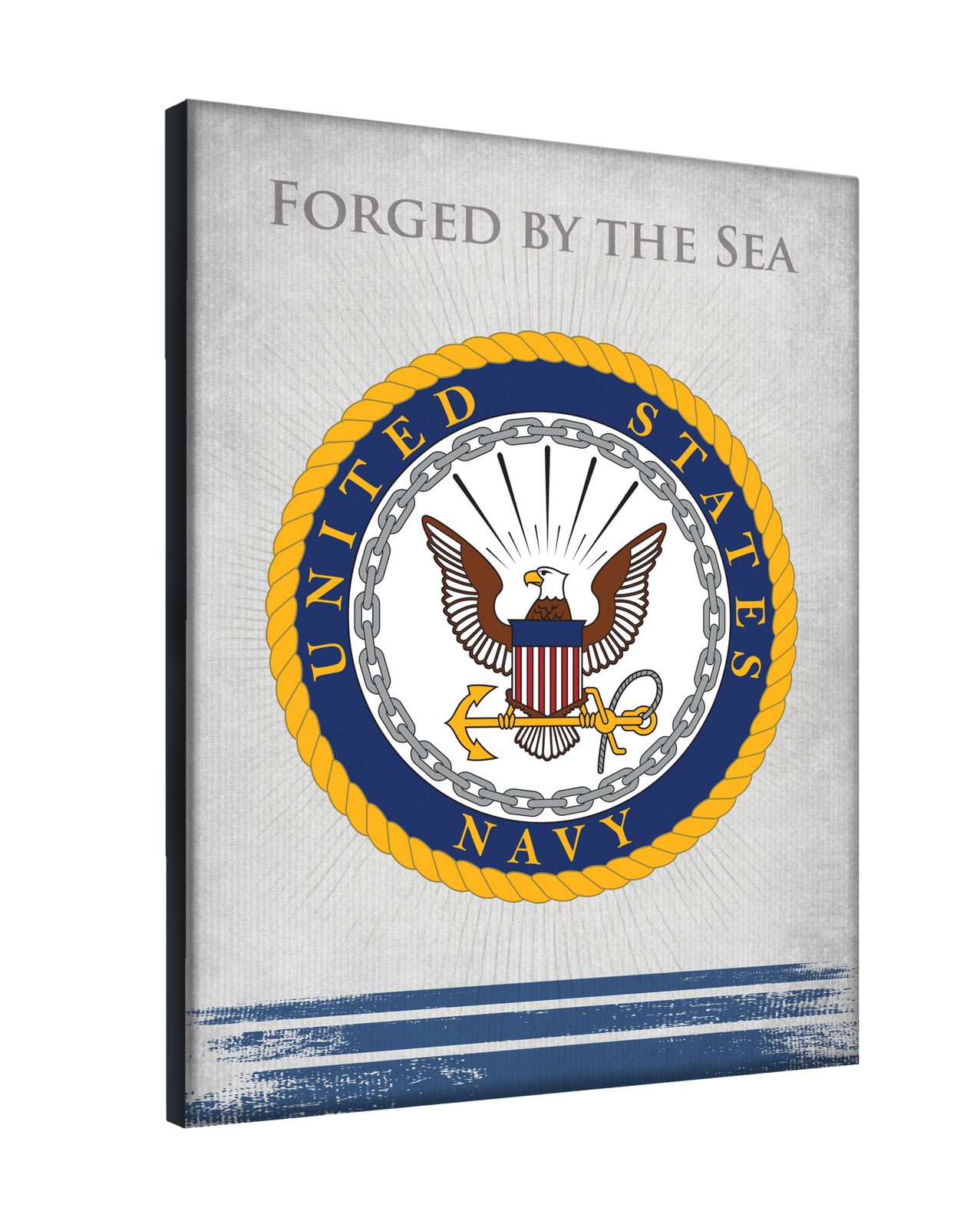 United States Navy 24x32 Logo Canvas Wall Art 2 United States Navy 24x32 Logo Canvas Wall Art - Image 2