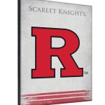 Rutgers 15x20 Logo Canvas Wall Art