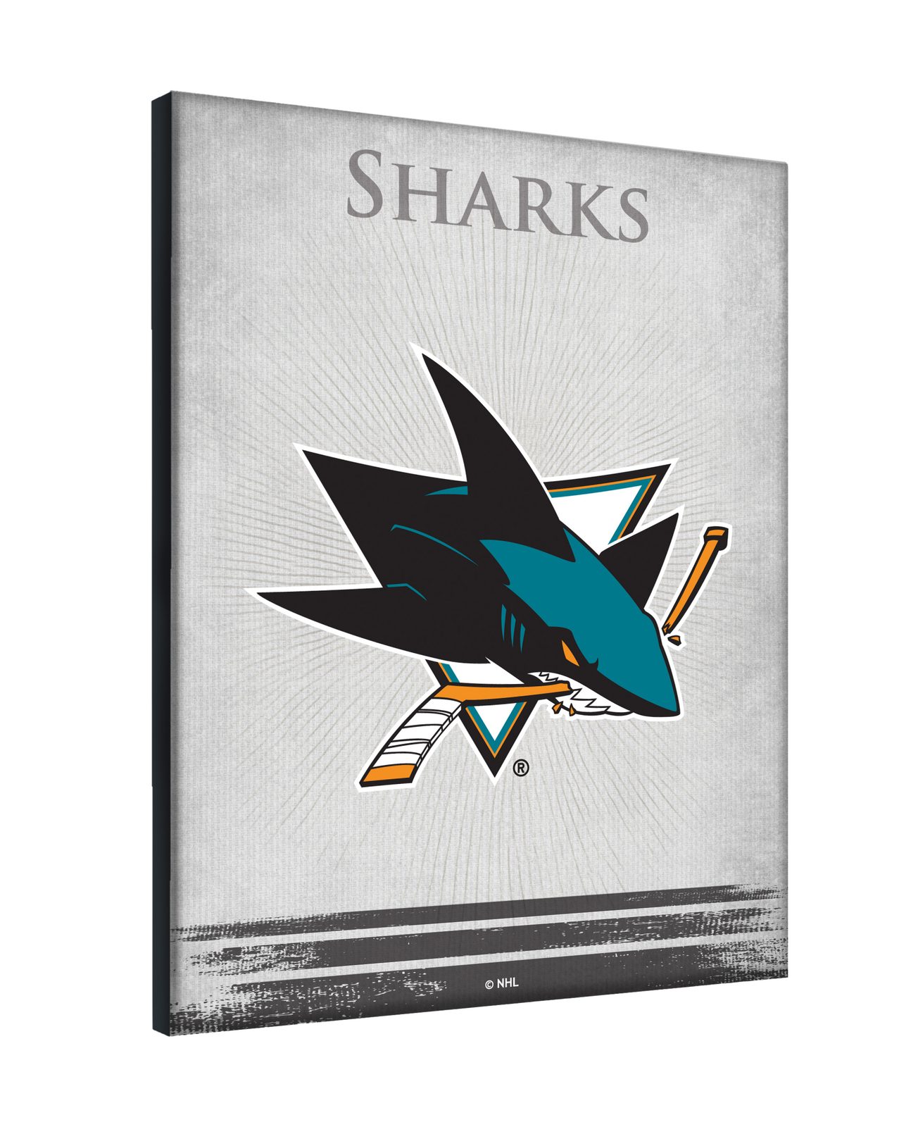 San Jose Sharks 15x20 Logo Canvas Wall Art 2 San Jose Sharks 15x20 Logo Canvas Wall Art - Image 2