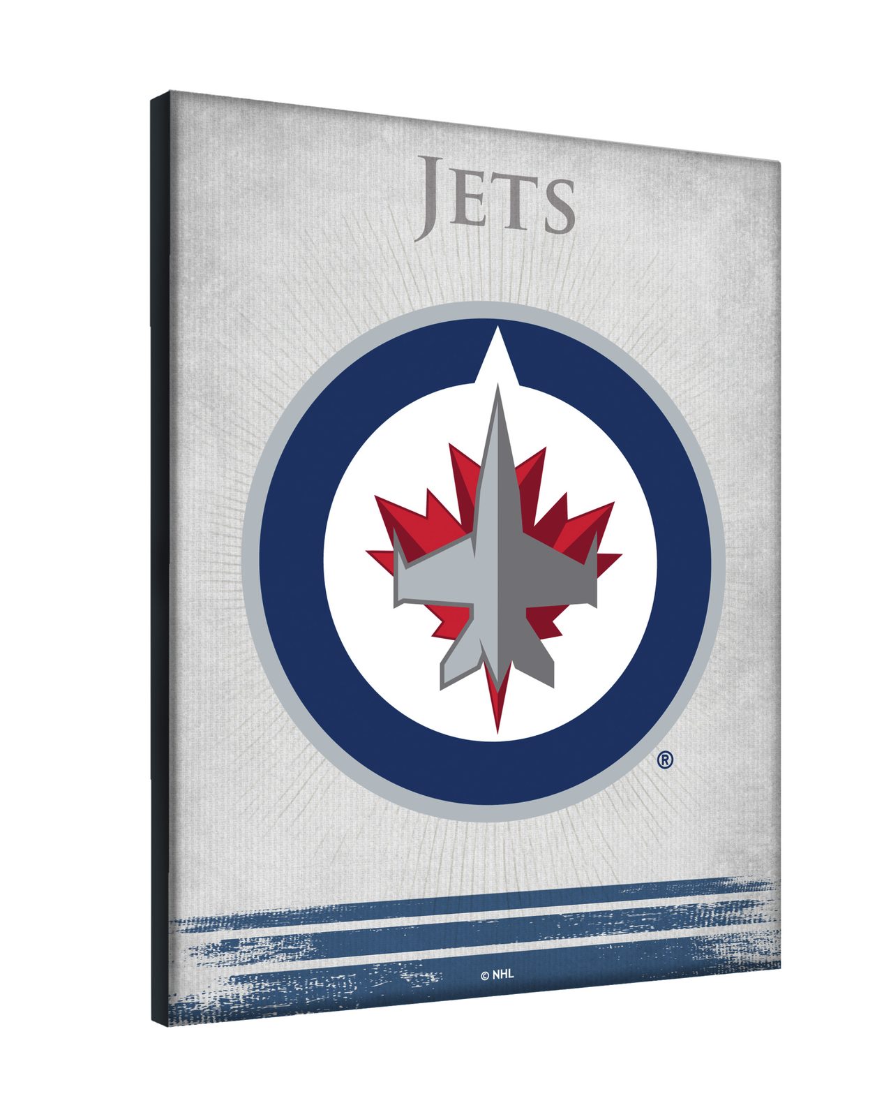 Winnipeg Jets 24x32 Logo Canvas Wall Art 2 Winnipeg Jets 24x32 Logo Canvas Wall Art - Image 2