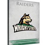 Wright State University 15x20 Logo Canvas Wall Art