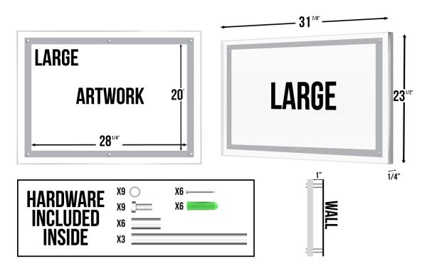Large Acrylic Dimensions