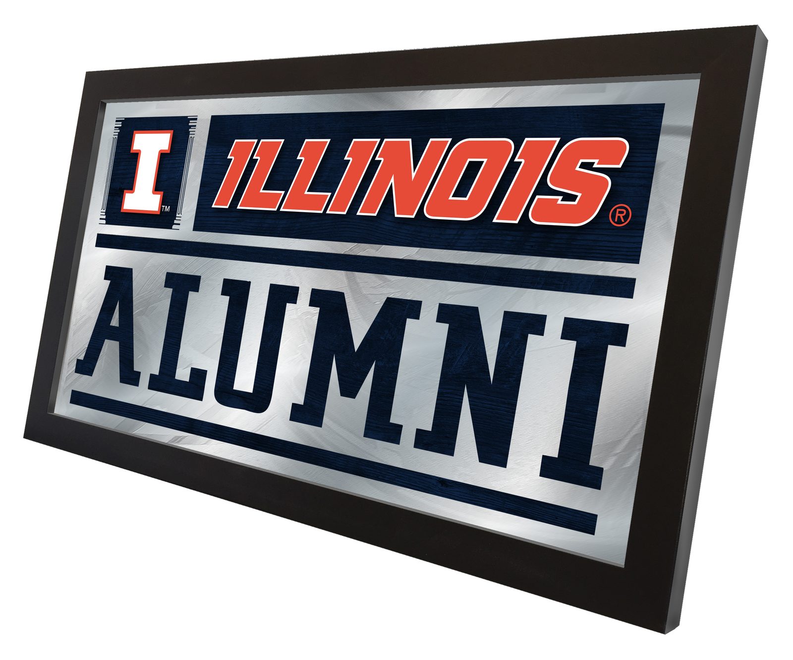 University of Illinois 26x15 Alumni Wall Mirror 2 University of Illinois 26x15 Alumni Wall Mirror - Image 2