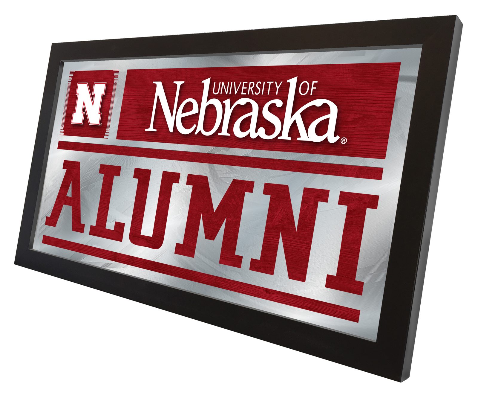 University of Nebraska 26x15 Alumni Wall Mirror 2 University of Nebraska 26x15 Alumni Wall Mirror - Image 2