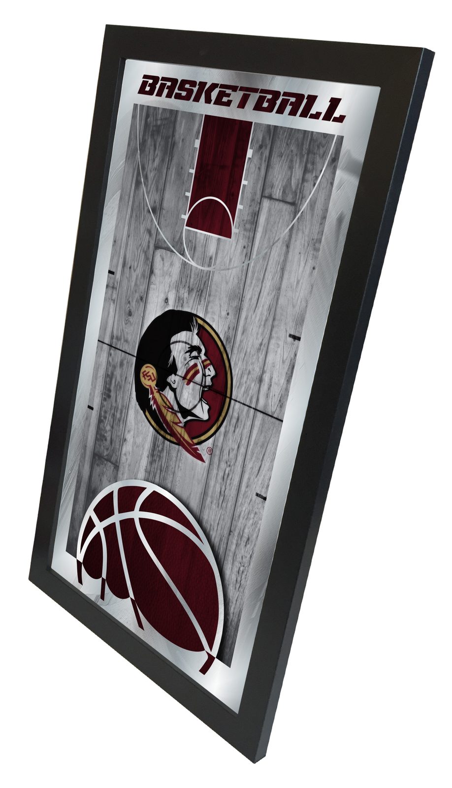 Florida State University 15x26 Basketball Wall Mirror 2 Florida State University 15x26 Basketball Wall Mirror - Image 2